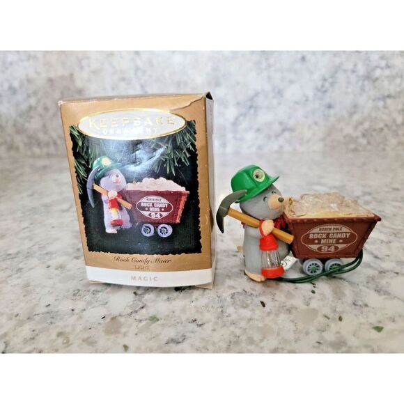 Hallmark Keepsake 1994 North Pole Rock Candy‎ Miner Magic Ornament VTG - Picture 1 of 7